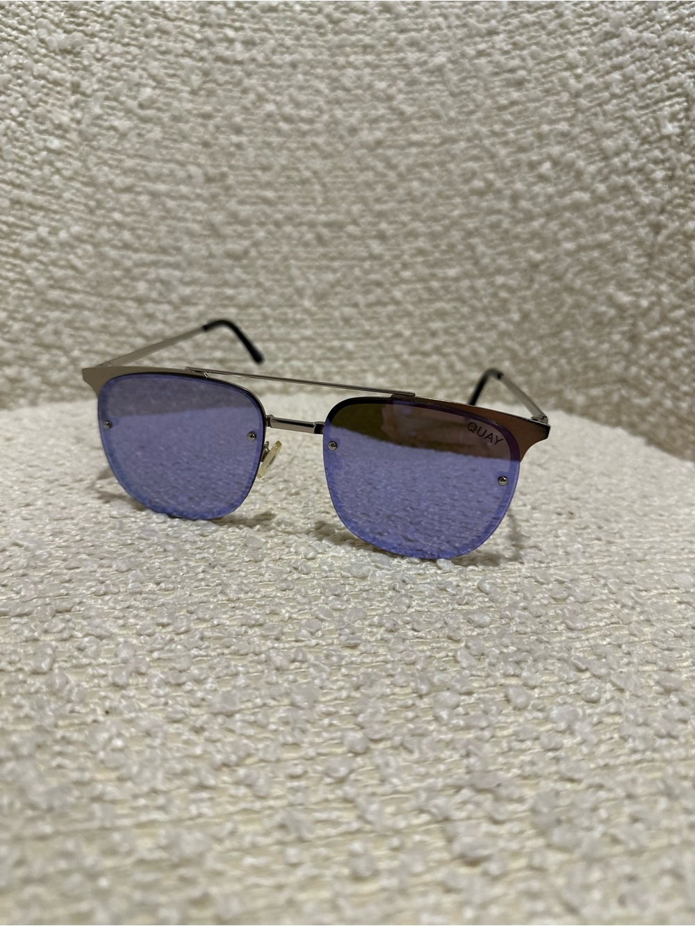 Quay Australia Men’s Purple Lens Metal Frame Sunglasses